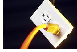 Plug in a wall outlet